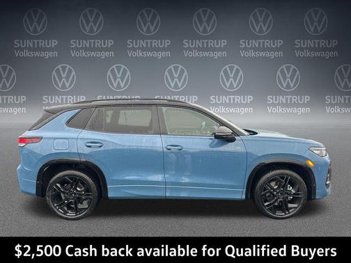 Monterey Blue W/Deep Black Roof 2026 Volkswagen Tiguan 2.0T SE R-Line Black 4MOTION