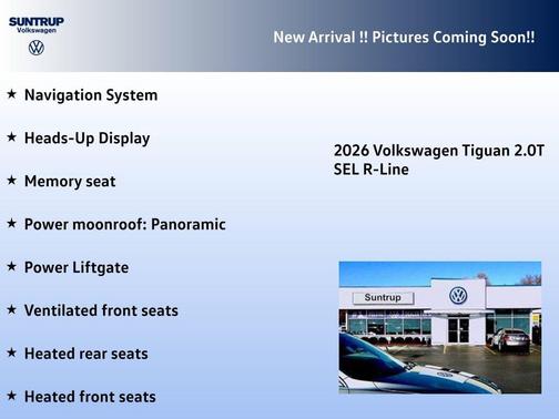 2026 Volkswagen Tiguan 2.0T SEL R-Line 4MOTION