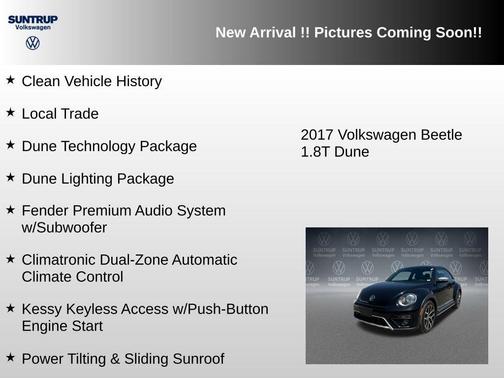 Deep Black 2017 Volkswagen Beetle 1.8T Dune
