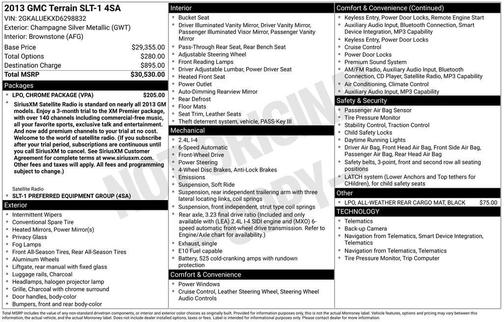 2013 GMC Terrain SLT-1