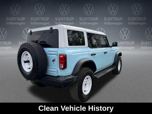 Blue 2025 Ford Bronco Heritage Edition