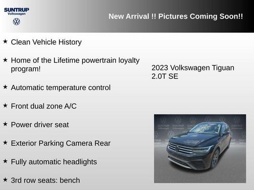 Deep Black Pearl 2023 Volkswagen Tiguan 2.0T SE