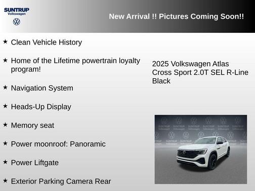 Opal White 2025 Volkswagen Atlas Cross Sport 2.0T SEL