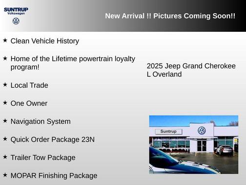Silver Zynith 2025 Jeep Grand Cherokee L Overland
