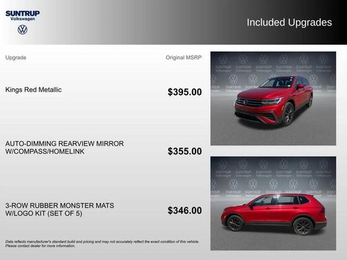 Kings Red Metallic 2023 Volkswagen Tiguan 2.0T SE