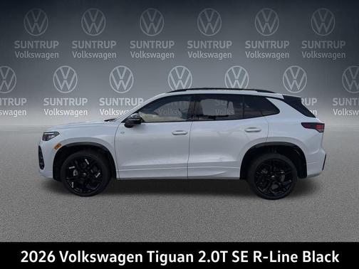 opal white pearl 2026 Volkswagen Tiguan 2.0T SE R-Line Black 4MOTION