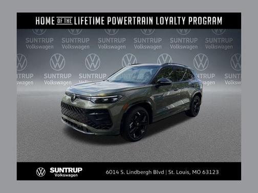 Avocado Green w/Deep Black Roof 2026 Volkswagen Tiguan 2.0T SE R-Line Black