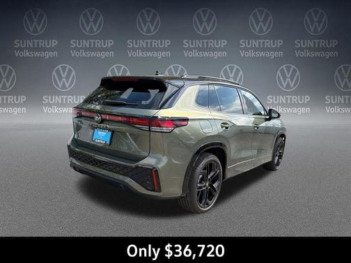 Avocado Green w/Deep Black Roof 2026 Volkswagen Tiguan 2.0T SE R-Line Black