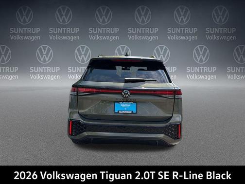 Avocado Green w/Deep Black Roof 2026 Volkswagen Tiguan 2.0T SE R-Line Black