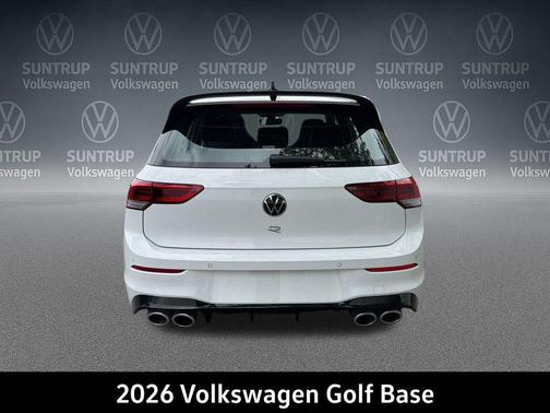 pure white 2026 Volkswagen Golf R 2.0T DSG