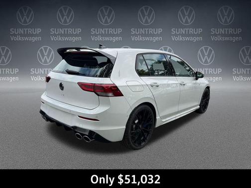 pure white 2026 Volkswagen Golf R 2.0T DSG
