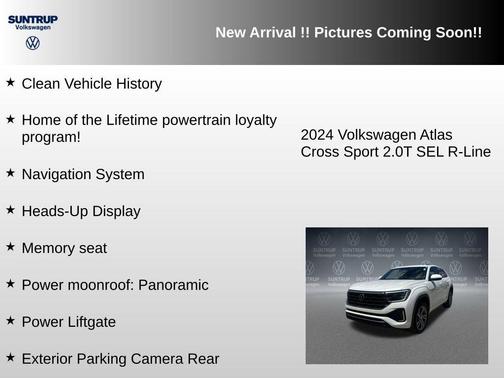 Opal White 2024 Volkswagen Atlas Cross Sport 2.0T SEL