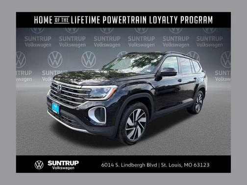 Deep Black 2025 Volkswagen Atlas 2.0T SE w/Technology