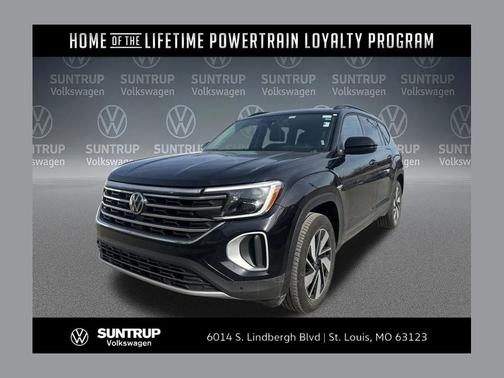 Deep Black Pearl 2025 Volkswagen Atlas 2.0T SE w/Technology