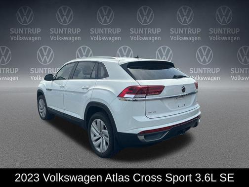 Pure White 2023 Volkswagen Atlas Cross Sport 3.6L V6 SE w/Technology