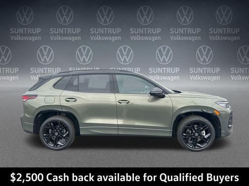 Avocado Green w/Deep Black Roof 2026 Volkswagen Tiguan 2.0T SE R-Line Black 4MOTION