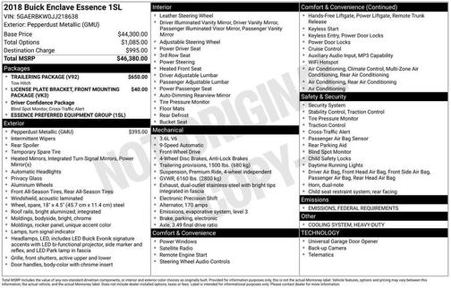 2018 Buick Enclave Essence