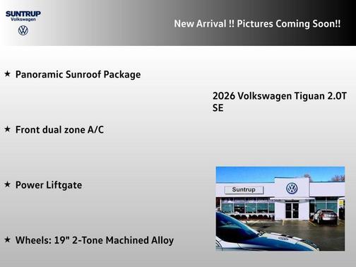 platinum gray metallic 2026 Volkswagen Tiguan 2.0T SE 4MOTION
