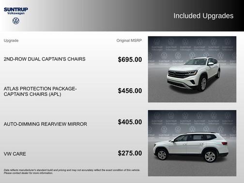 Pure White 2023 Volkswagen Atlas 3.6L SE w/Technology