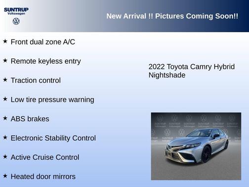 2022 Toyota Camry Nightshade Edition Hybrid