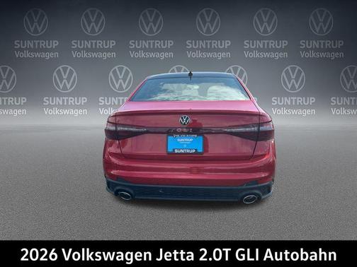Kings Red Metallic w/Deep Black Roof 2026 Volkswagen Jetta GLI 2.0T Autobahn