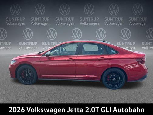 Kings Red Metallic w/Deep Black Roof 2026 Volkswagen Jetta GLI 2.0T Autobahn