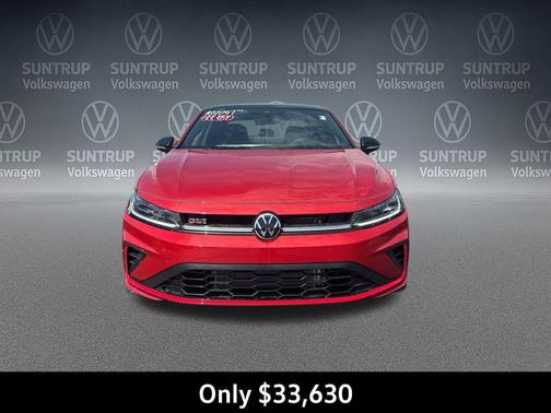 Kings Red Metallic w/Deep Black Roof 2026 Volkswagen Jetta GLI 2.0T Autobahn