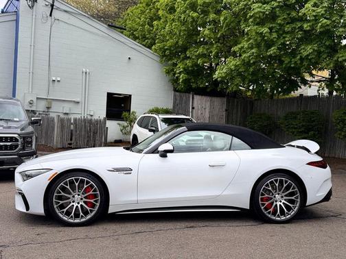 Moonlight White 2022 Mercedes-Benz AMG SL 55 Base