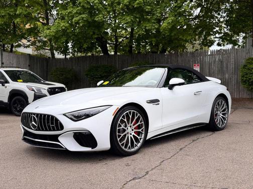 Moonlight White 2022 Mercedes-Benz AMG SL 55 Base