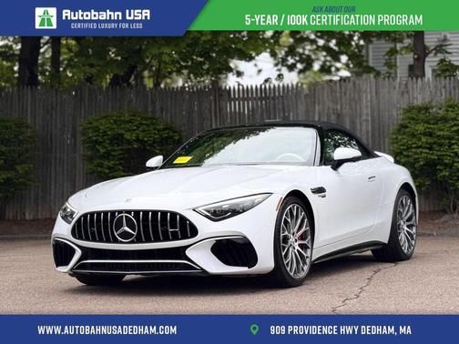 Moonlight White 2022 Mercedes-Benz AMG SL 55 Base