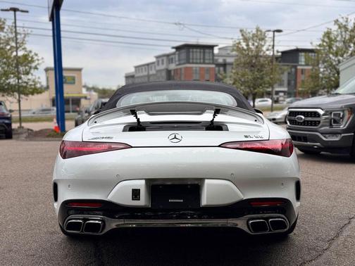 Moonlight White 2022 Mercedes-Benz AMG SL 55 Base