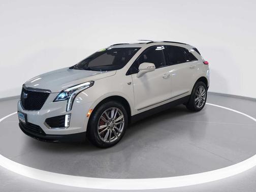 Crystal White Tri-Coat 2024 Cadillac XT5 Sport