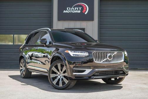 Black 2021 Volvo XC90 Recharge Plug-In Hybrid T8 Inscription 6 Passenger