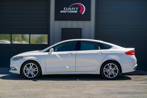White 2017 Ford Fusion Titanium