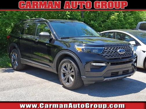 AGATE BLACK METALLIC 2021 Ford Explorer XLT