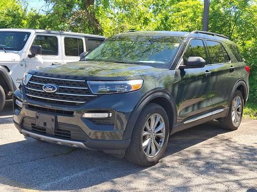 FORGED GREEN METALLIC 2022 Ford Explorer XLT