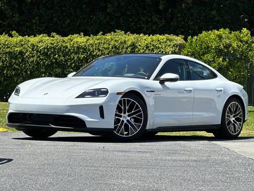 White 2025 Porsche Taycan