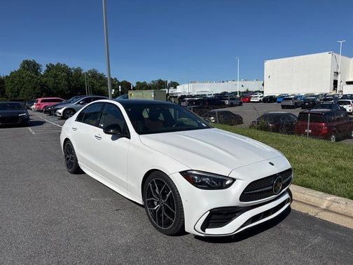 Moonlight White 2023 Mercedes-Benz C-Class C 300 4MATIC
