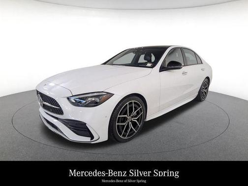 Moonlight White 2023 Mercedes-Benz C-Class C 300 4MATIC