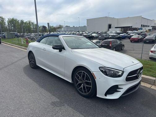 Moonlight White 2023 Mercedes-Benz E-Class 4MATIC