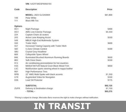 2023 Mercedes-Benz GLS 450 4MATIC