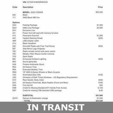 2022 Mercedes-Benz C-Class C 300 4MATIC