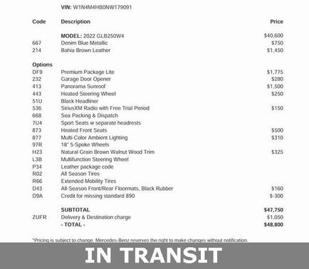 2022 Mercedes-Benz GLB 250 4MATIC