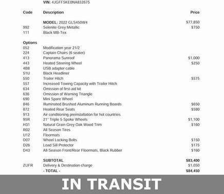 2022 Mercedes-Benz GLS 450 4MATIC