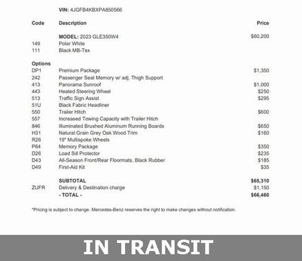 2023 Mercedes-Benz GLE 350 4MATIC