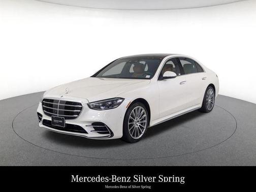 Diamond White 2023 Mercedes-Benz S-Class 4MATIC Sedan