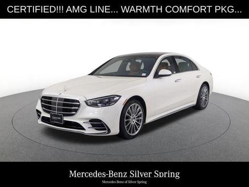 Diamond White 2023 Mercedes-Benz S-Class 4MATIC