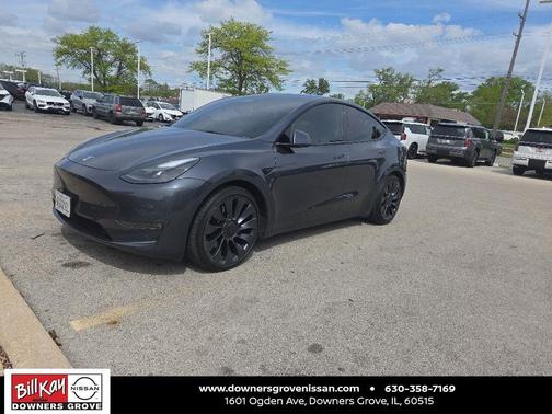 Gray 2023 Tesla Model Y Performance Dual Motor All-Wheel Drive