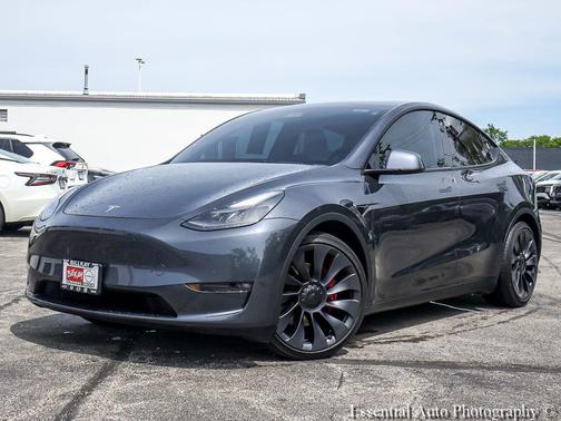 Gray 2023 Tesla Model Y Performance Dual Motor All-Wheel Drive