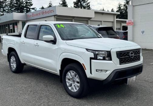 Glacier White 2024 Nissan Frontier SL